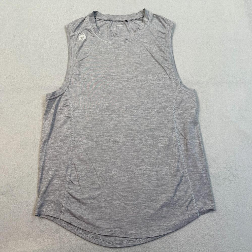 Greyson Sport Tank Top Mens Small Gray Sleeveless Brrr Cooling Athletic Shirt